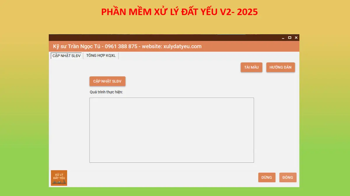 Phần mềm xử lý đất yếu V2