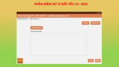 Phần mềm xử lý đất yếu V2